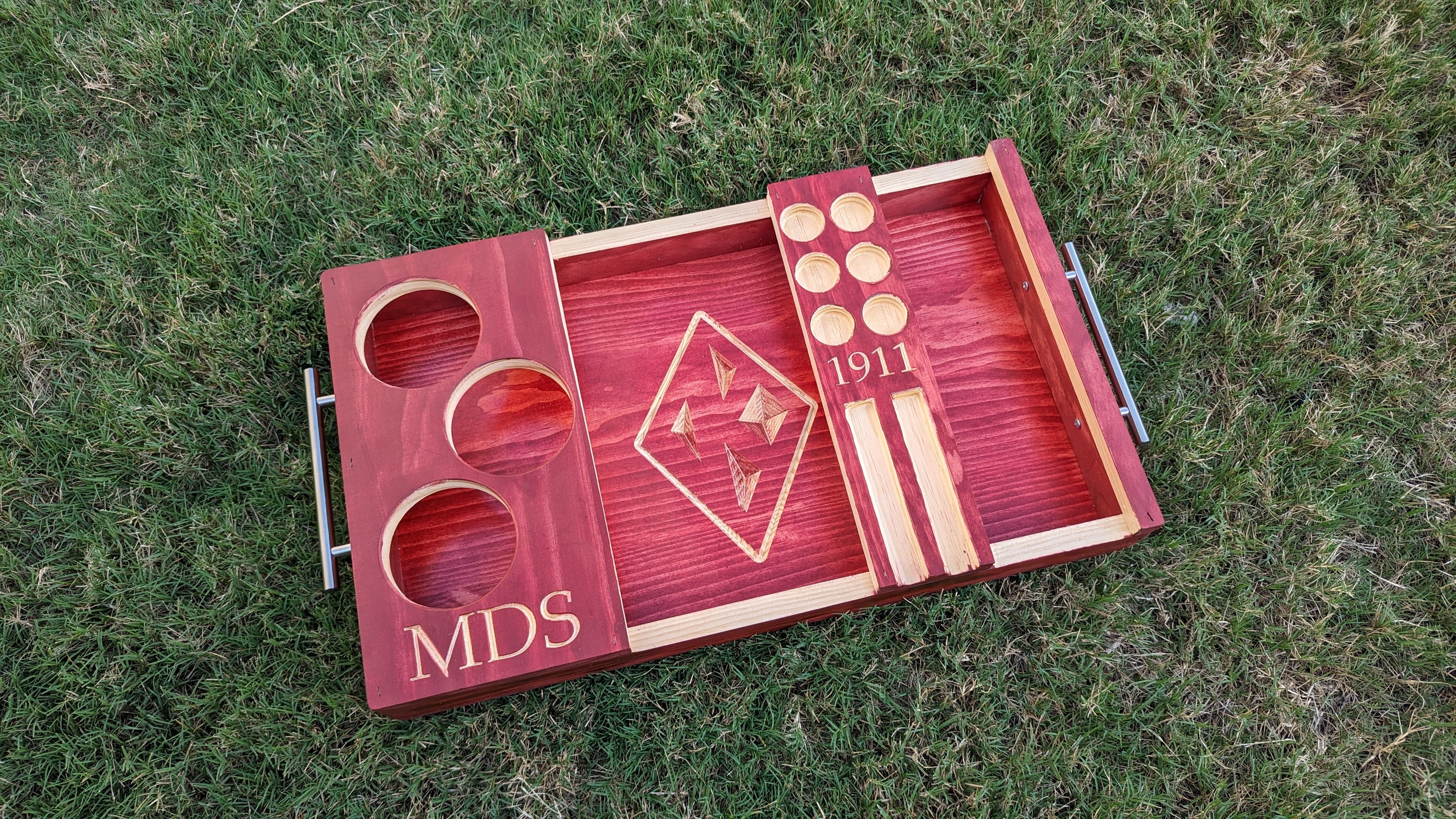 Wine serving tray